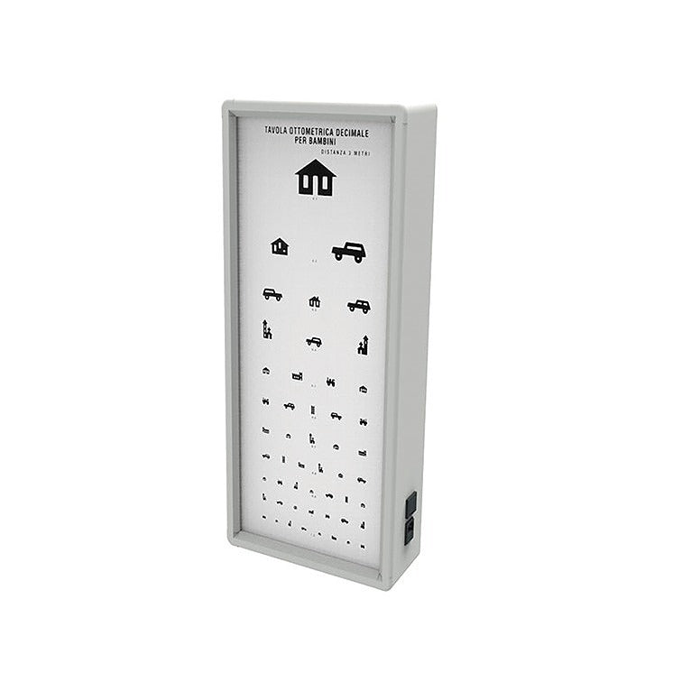 Monoyer lichtgevende optometrische kinderweegschaal van 3 meter