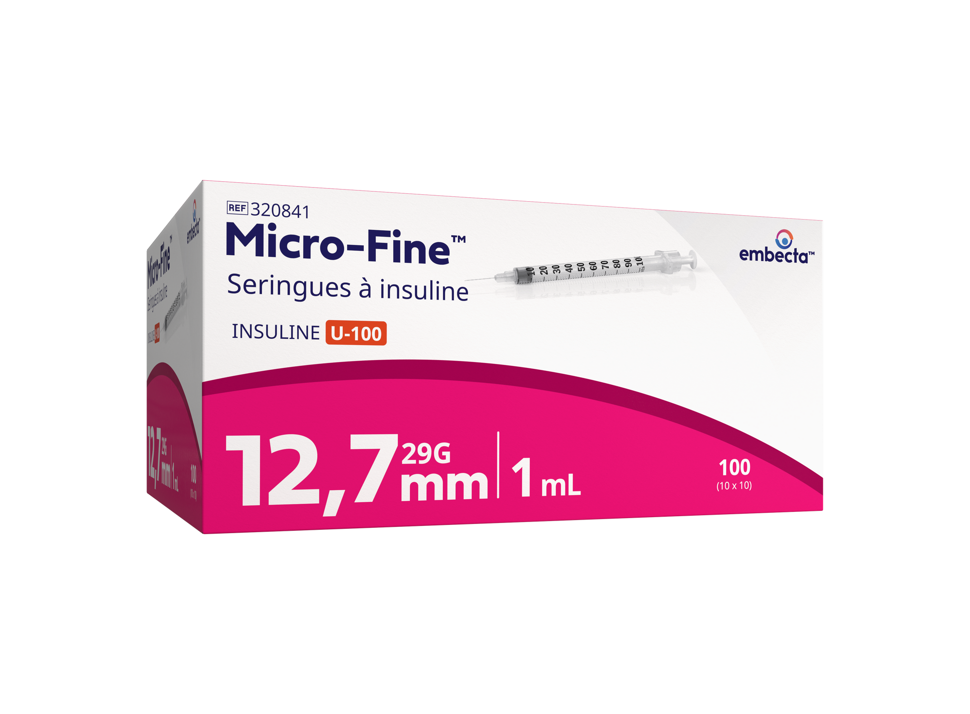 Seringue à insuline avec aiguille BD Micro-Fine