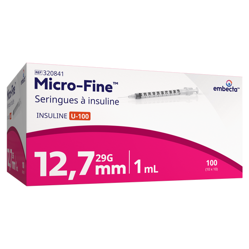 Seringue à insuline avec aiguille BD Micro-Fine