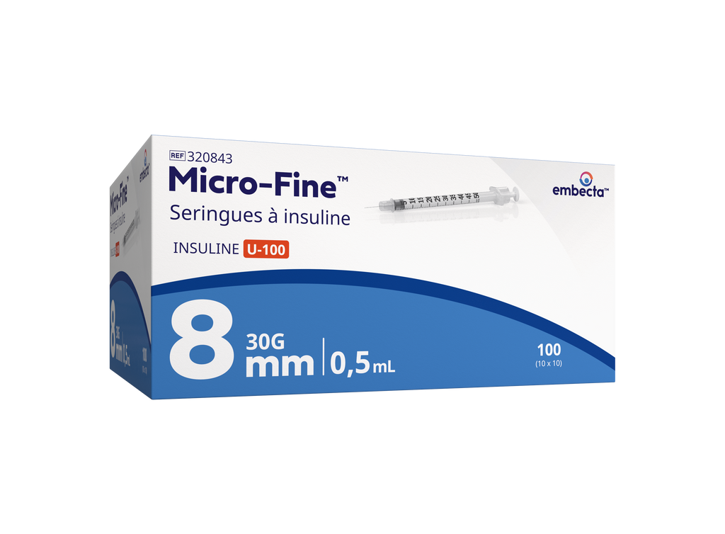 Seringue à insuline avec aiguille BD Micro-Fine