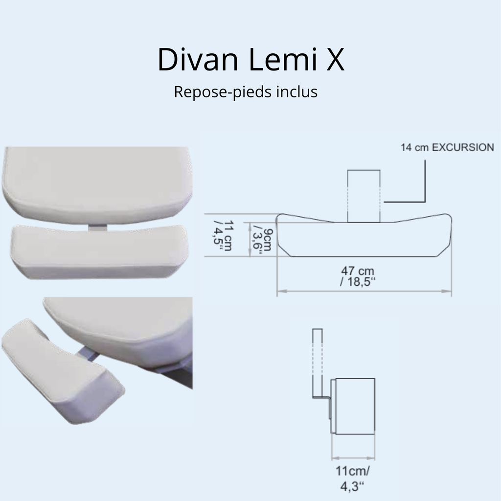 Divan d'examen électrique 4 moteurs LEMI X