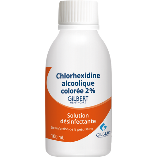 Gekleurde alcoholische chloorhexidine 2% Gilbert