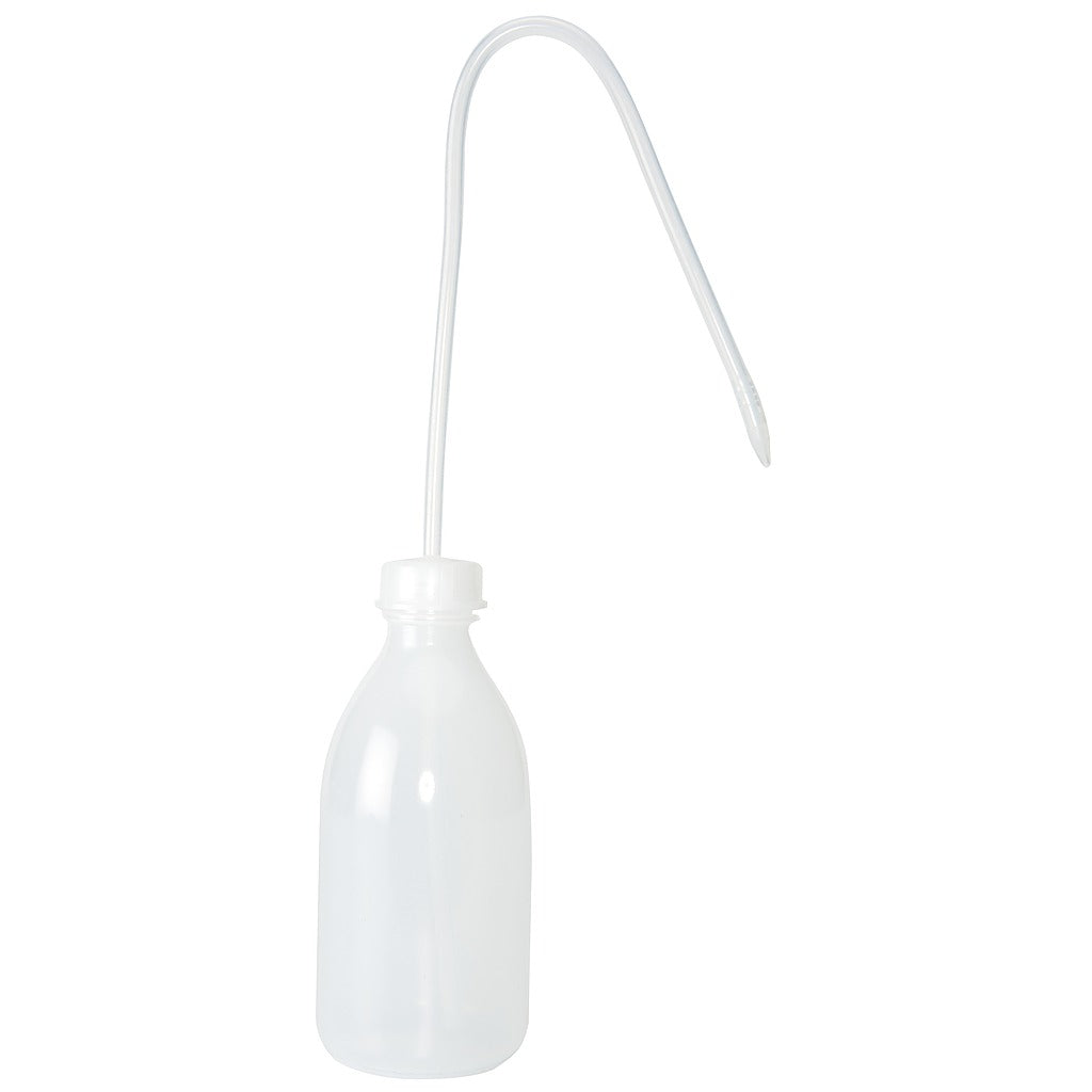 Plastic wasfles met slang