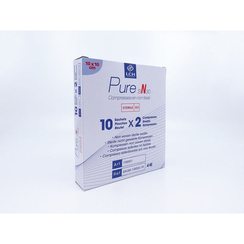 Compresses en non tissé stériles 30g LCH - 10x10cm