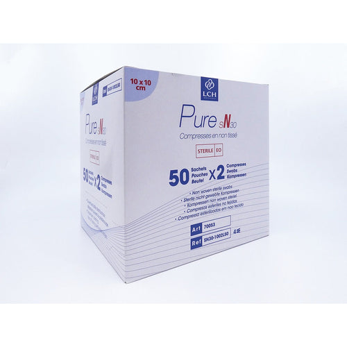 Compresses en non tissé stériles 30g LCH - 10x10cm