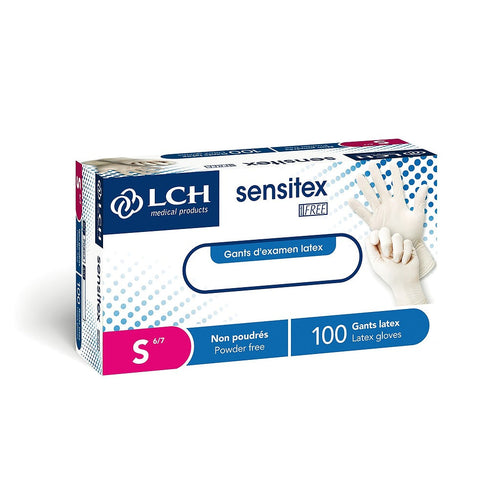 Sensitex Free poedervrije latex handschoenen - Doos van 100