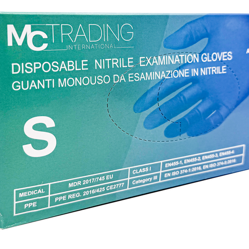 Nitrile onderzoeks- en beschermingshandschoenen - Blauw - Doos van 100