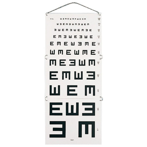 Armaignac optometrische schaal met een aflezing van 5 meter