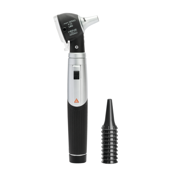 Otoscope Heine Mini 3000 LED Fibre Optique - Poignée à pile