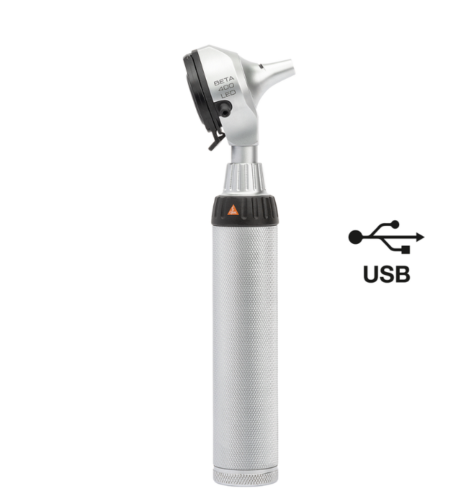 Trousse Otoscope HEINE Beta 400 à Fibre Optique LED poignée rechargeable