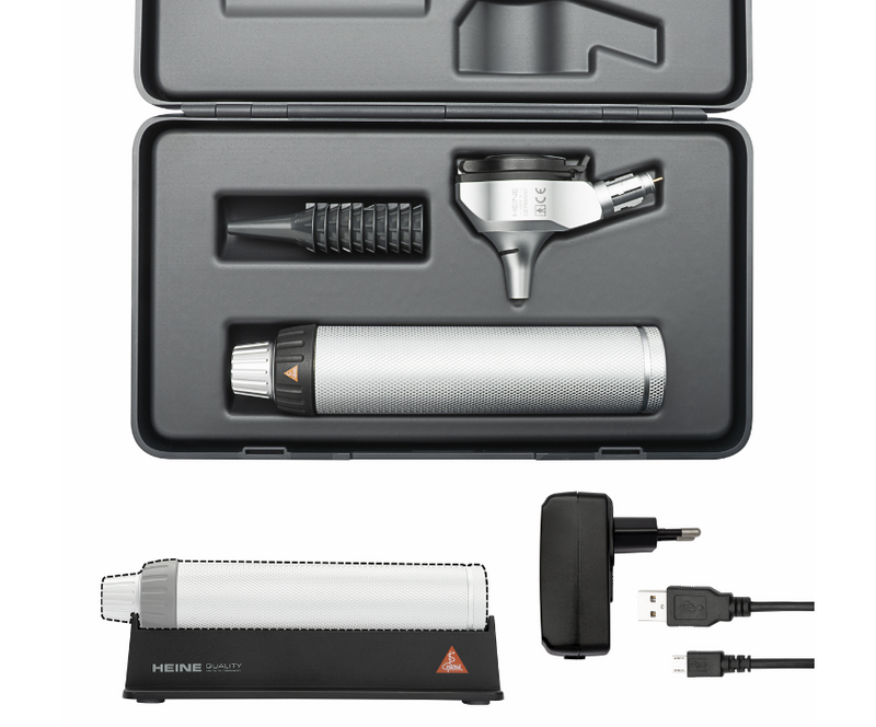 Otoscope HEINE BETA 400 LED Fibre Optique - Poignée à piles