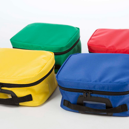 Pochette de rangement avec poignée, rouge