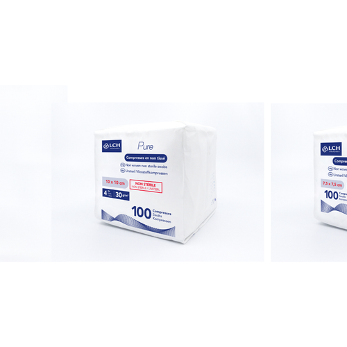 Compresses en non tissés non stériles PURE N30 - LCH - Boite de 100