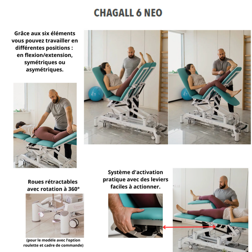 CHAGALL NEO 6-delige massagetafel