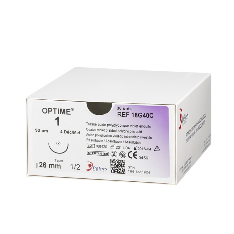 Optime hechtingen - Extrablack naald - Peters Surgical