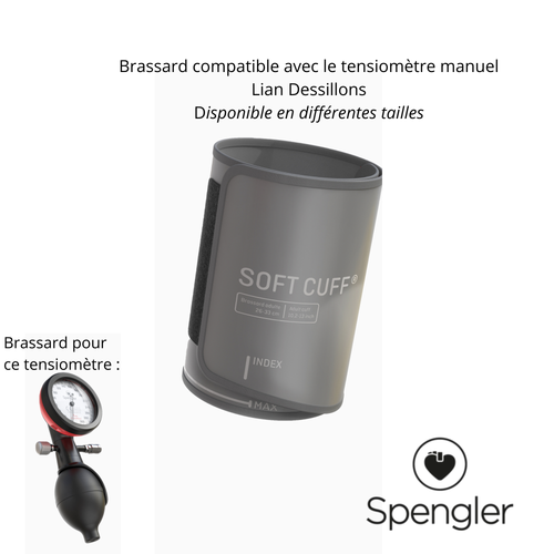 Brassard Soft pour tensiomètres Lian Dessillons et Comen