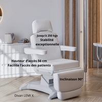 Divan d'examen électrique 4 moteurs LEMI X
