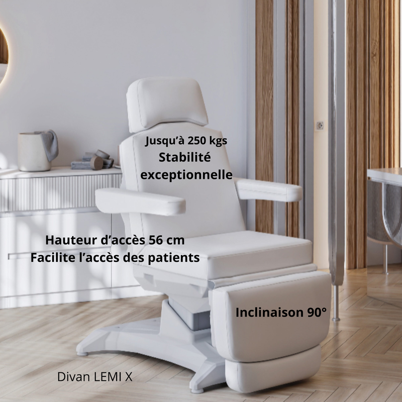 Divan d'examen électrique 4 moteurs LEMI X