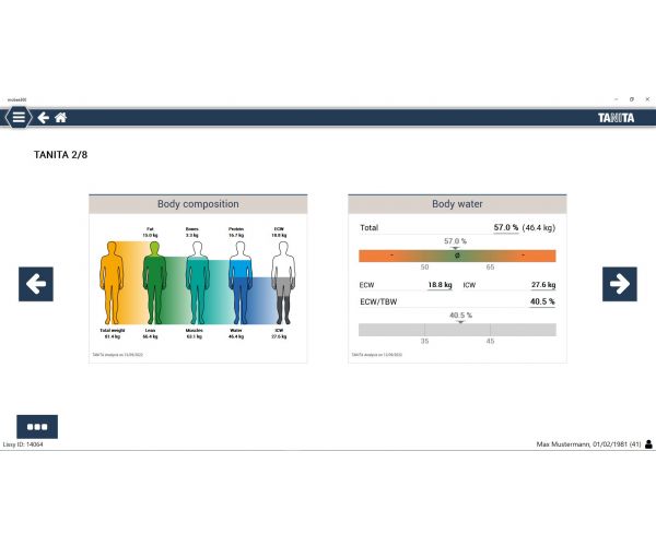 Tanita Pro pc-gegevensbeheersoftware