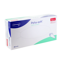 Peha Soft Protect poedervrije latex onderzoekshandschoen