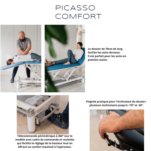 Table de massage électrique 2 plans Picasso Comfort